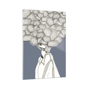 Tablou pe sticlă - Cu capul în nori - 70x100 cm