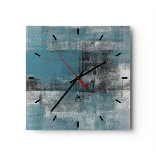 Ceas de perete - Ceas pe sticlă - Apă și aer - 30x30 cm
