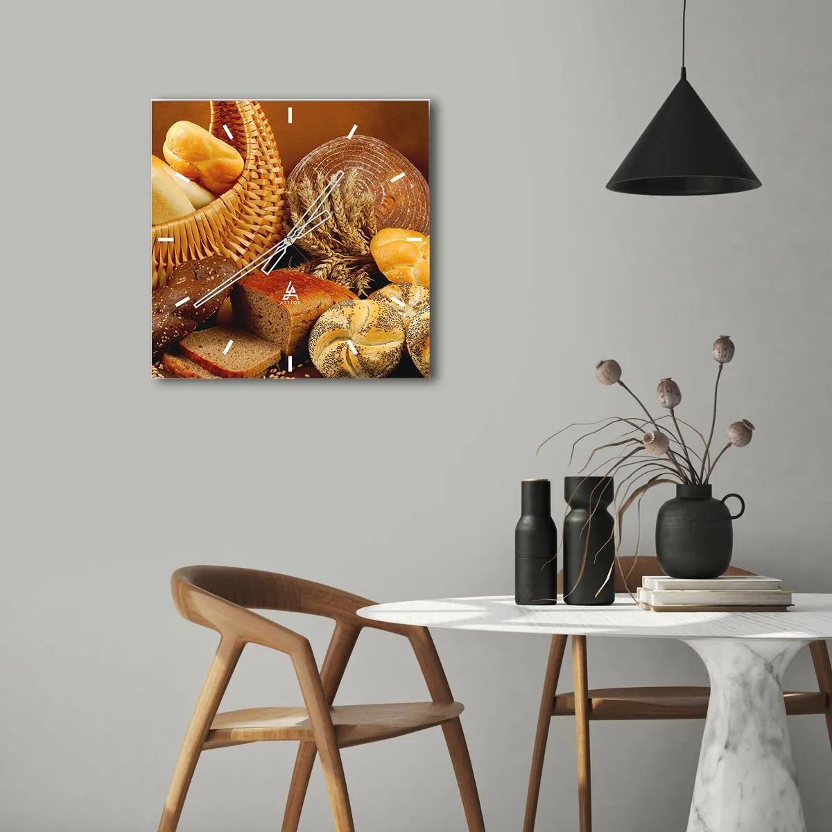 Ceas de perete - Ceas pe sticlă - Am scăpat din nou - 40x40 cm