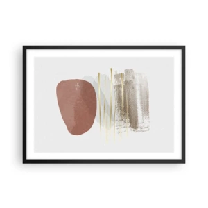 Poster în ramă neagră - Colonadă abstractă - 70x50 cm
