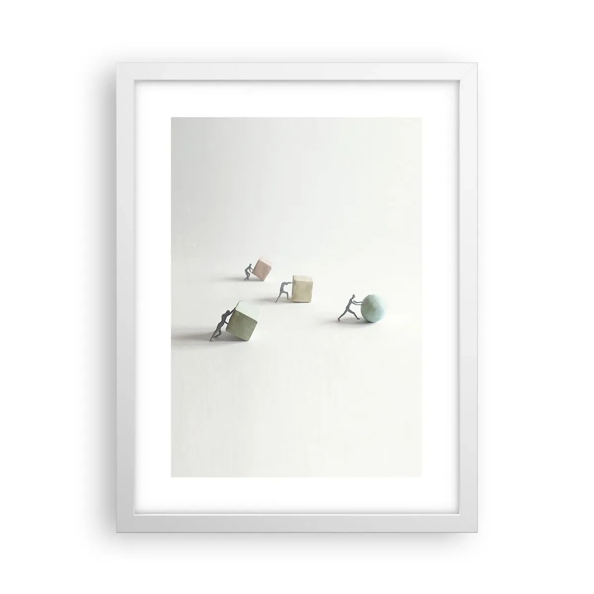 Poster în ramă albă - Viața însăși - 30x40 cm