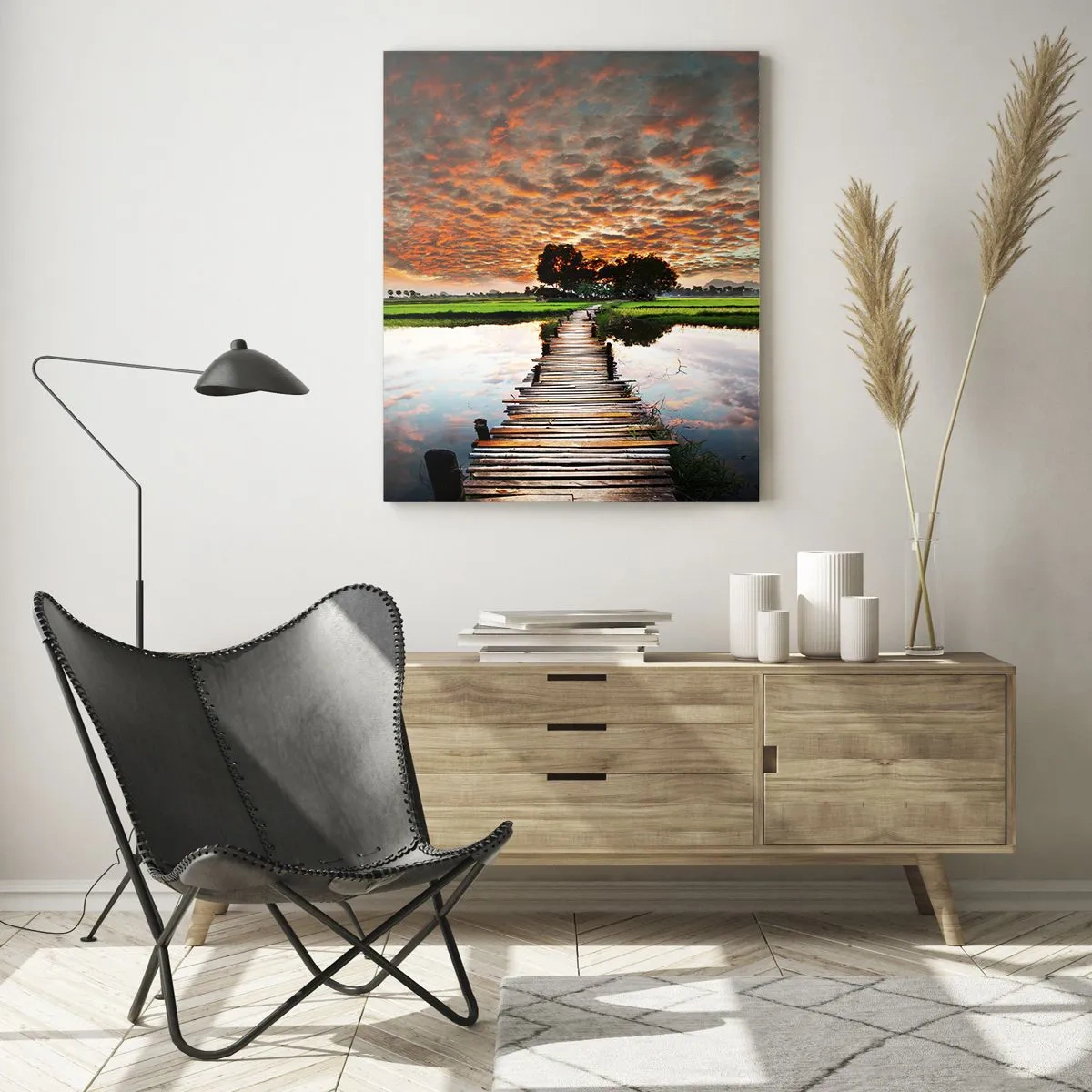 Tablou pe sticlă - Întindeți brațele - respirați  - 70x100 cm