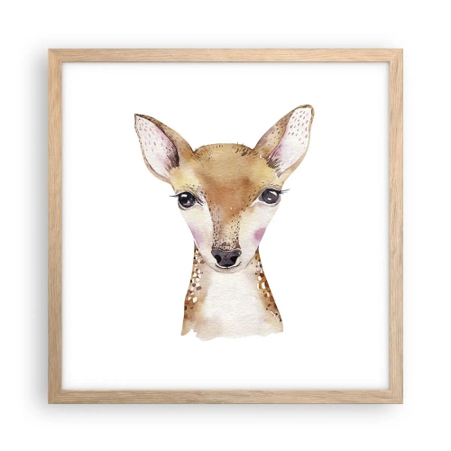 Poster în ramă de stejar deschis - Natura inocenței - 40x40 cm