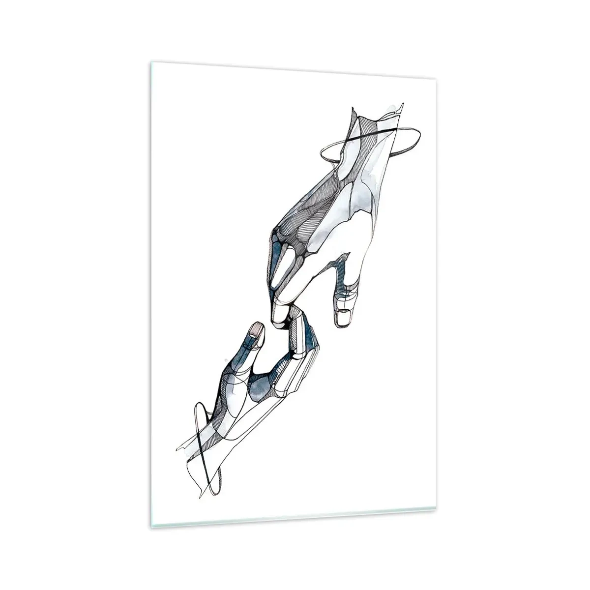 Tablou pe sticlă - Gest frumos - 80x120 cm