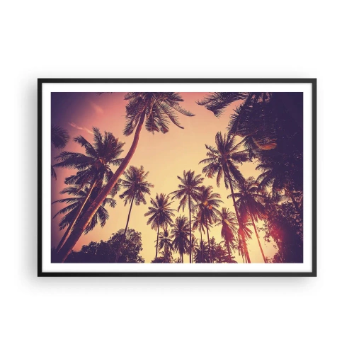 Poster în ramă neagră - Variație tropicală - 100x70 cm
