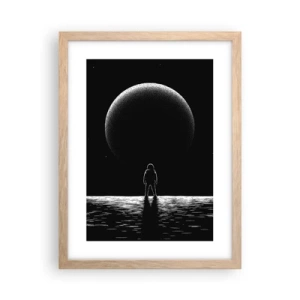 Poster în ramă de stejar deschis - Față în față - 30x40 cm