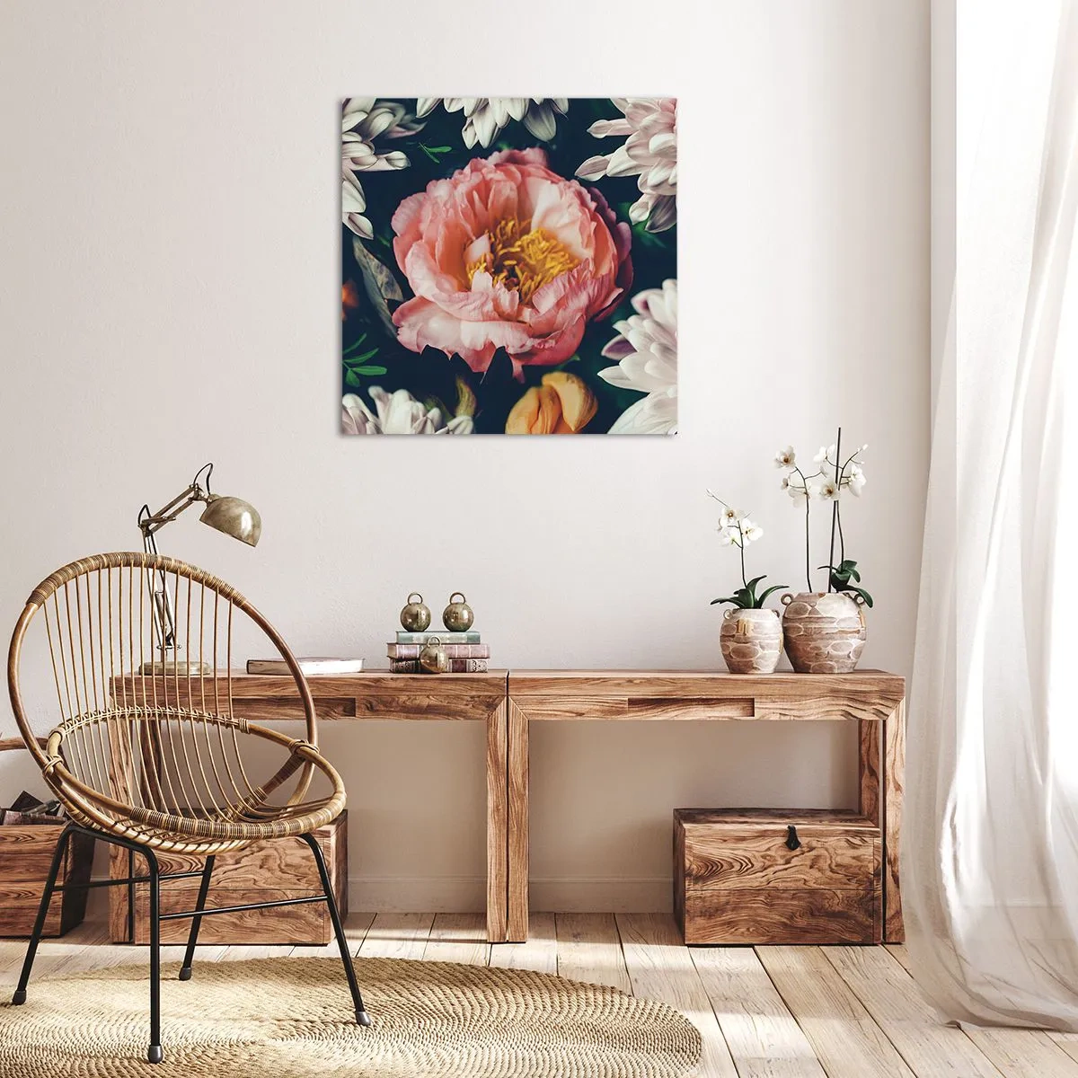 Tablou pe pânză - Cu splendoare barocă - 50x50 cm