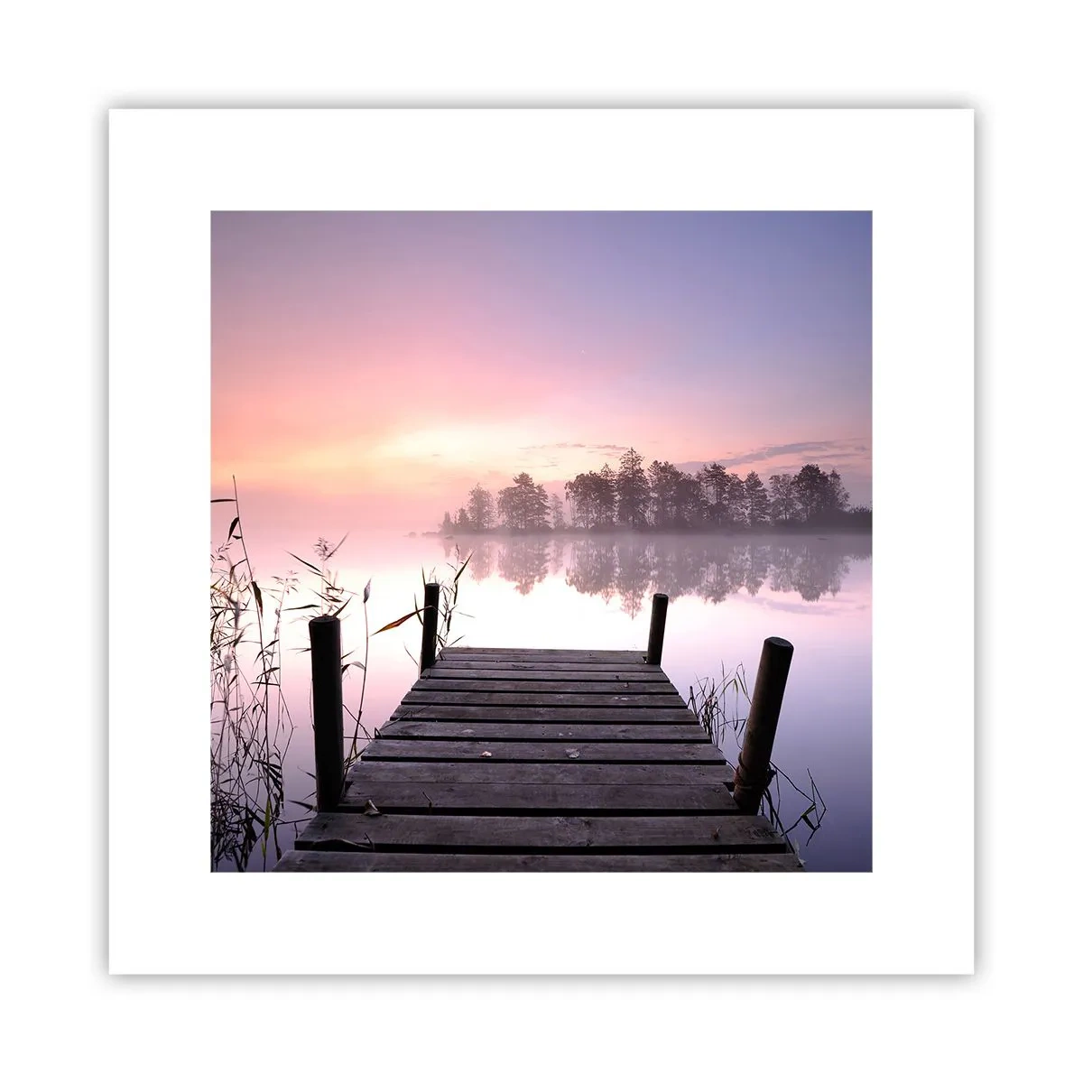 Poster - Din ceața de liliac... - 30x30 cm