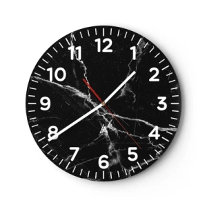 Ceas de perete - Ceas pe sticlă - Viața secretă a unei pietre - 40x40 cm