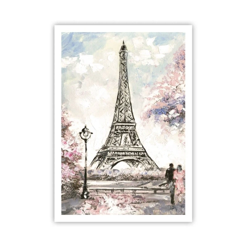 Poster - Plimbare în aprilie la Paris - 70x100 cm