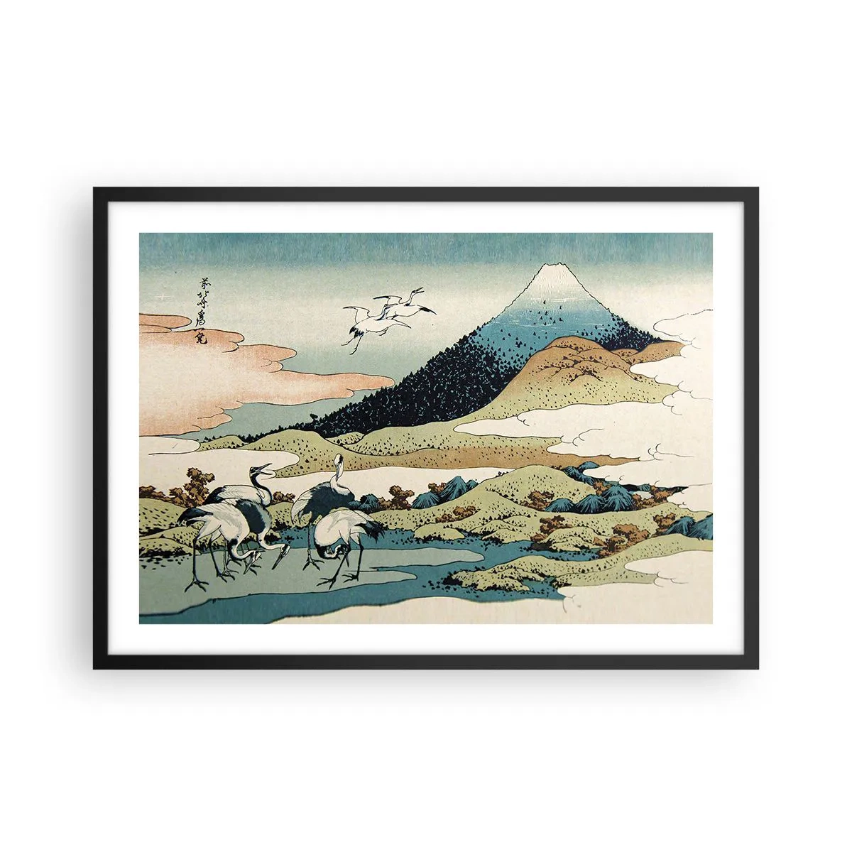 Poster în ramă neagră - În mod japonez - 70x50 cm