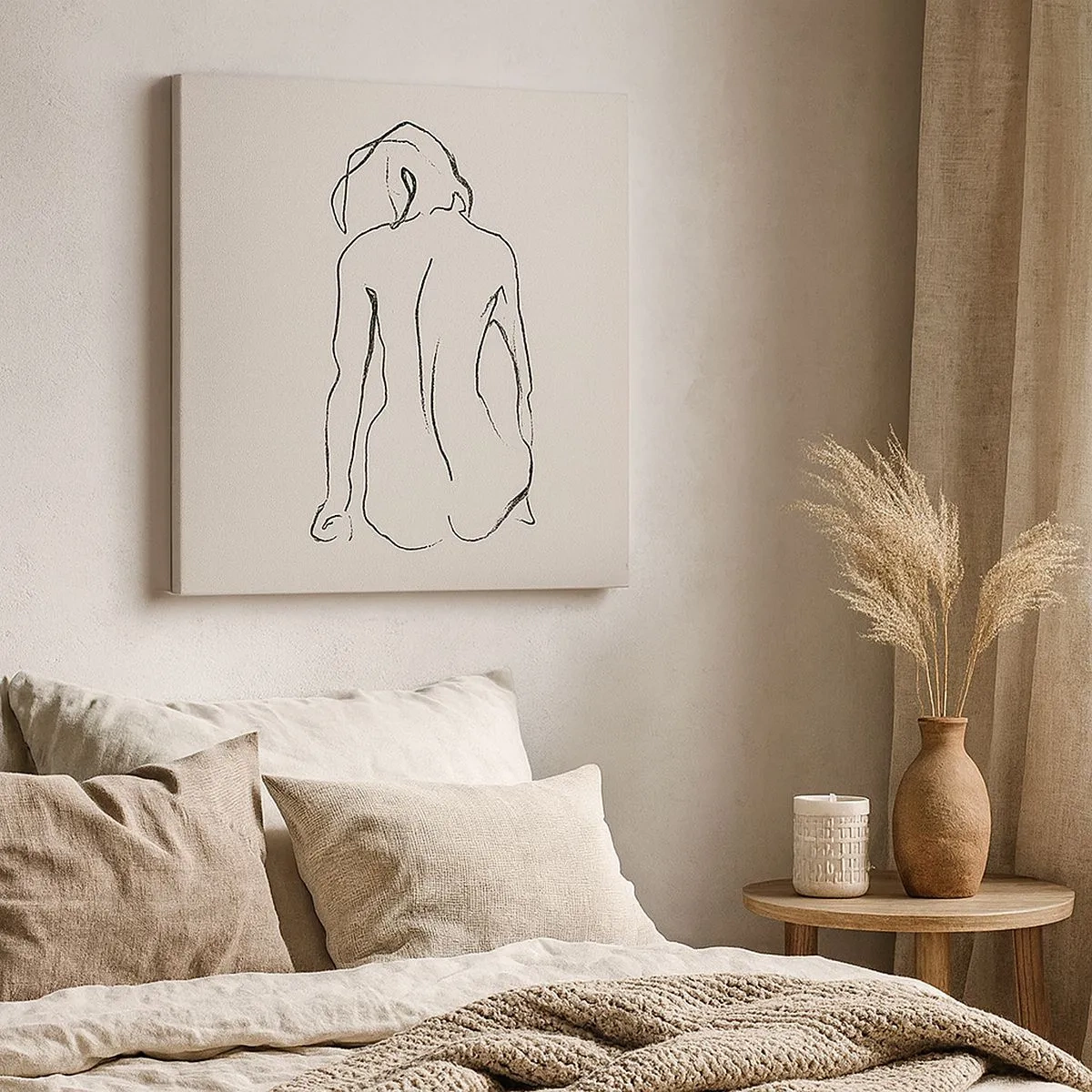 Tablou pe pânză - Nud de fată - 30x30 cm