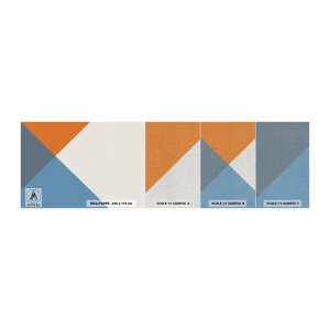 Mostră tapet Premium Canvas - La un unghi drept - Abstracția, Bucată, Artă Modernă - 100x30 cm