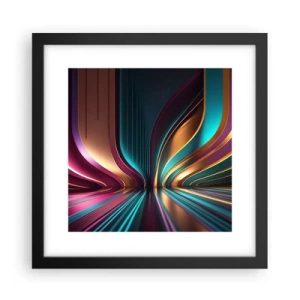 Poster în ramă neagră - Arhitectură de lumină - 30x30 cm