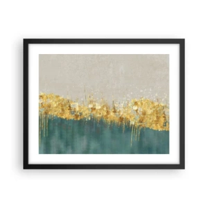 Poster în ramă neagră - Frontiera de aur - 50x40 cm