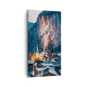 Tablou pe pânză - Spiritul luminos al iernii - 55x100 cm