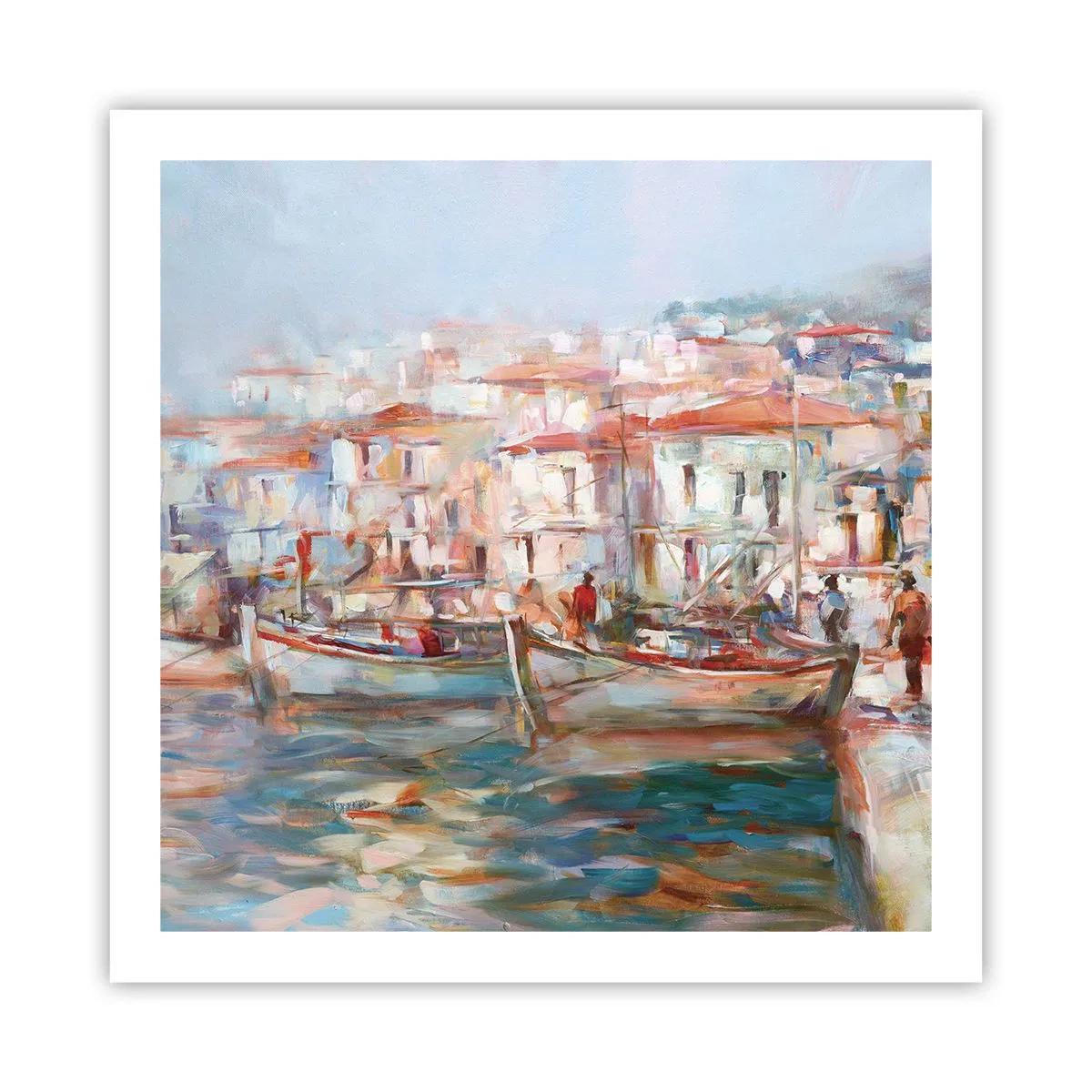 Poster - Vacanță pastelată - 60x60 cm