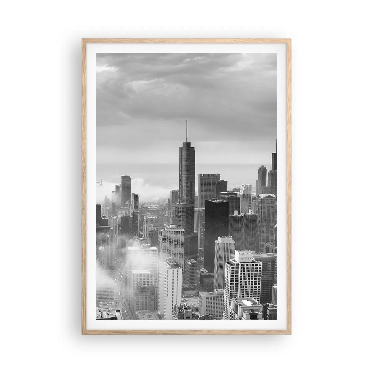 Poster în ramă de stejar deschis - Peisaj american - 70x100 cm