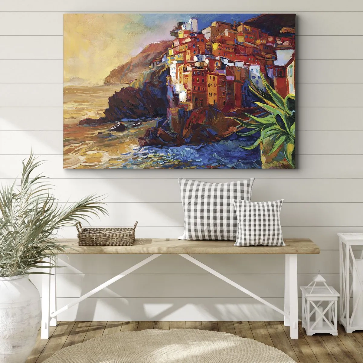 Tablou pe pânză - Oraș italian de vis - 100x70 cm