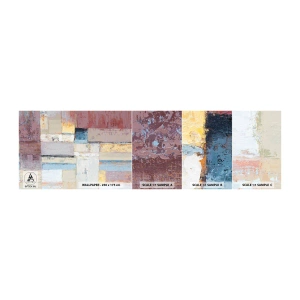 Mostră de Tapet Standard Eco - Liniștea geometriei - Abstracția, Pastel, Minimalist - 100x30 cm