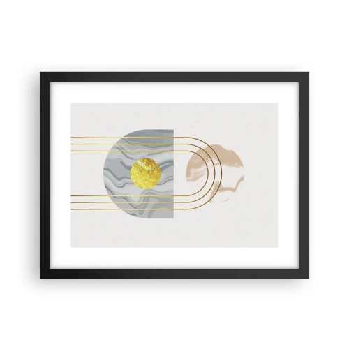 Poster în ramă neagră - Lumină și strălucire - 40x30 cm