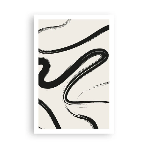 Poster - Capriciu în alb și negru - 61x91 cm