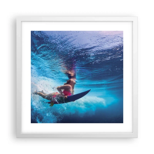 Poster în ramă albă - Profunzimea bucuriei - 40x40 cm