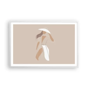 Poster în ramă albă - Moda este distractivă - 91x61 cm
