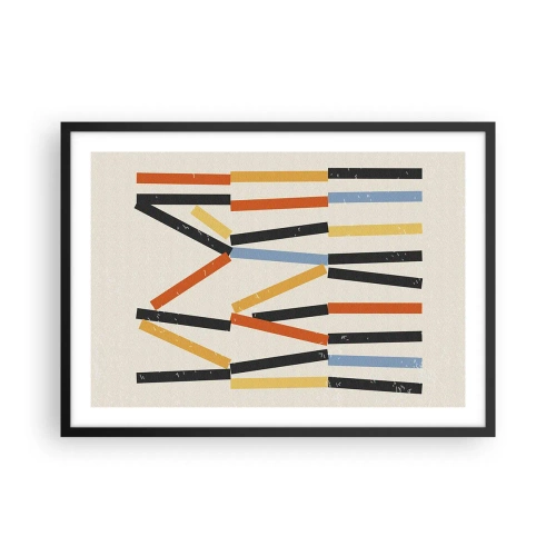 Poster în ramă neagră - Compoziție la nivel - 70x50 cm