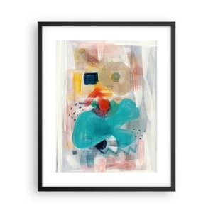 Poster în ramă neagră - Joc plin de culoare - 40x50 cm