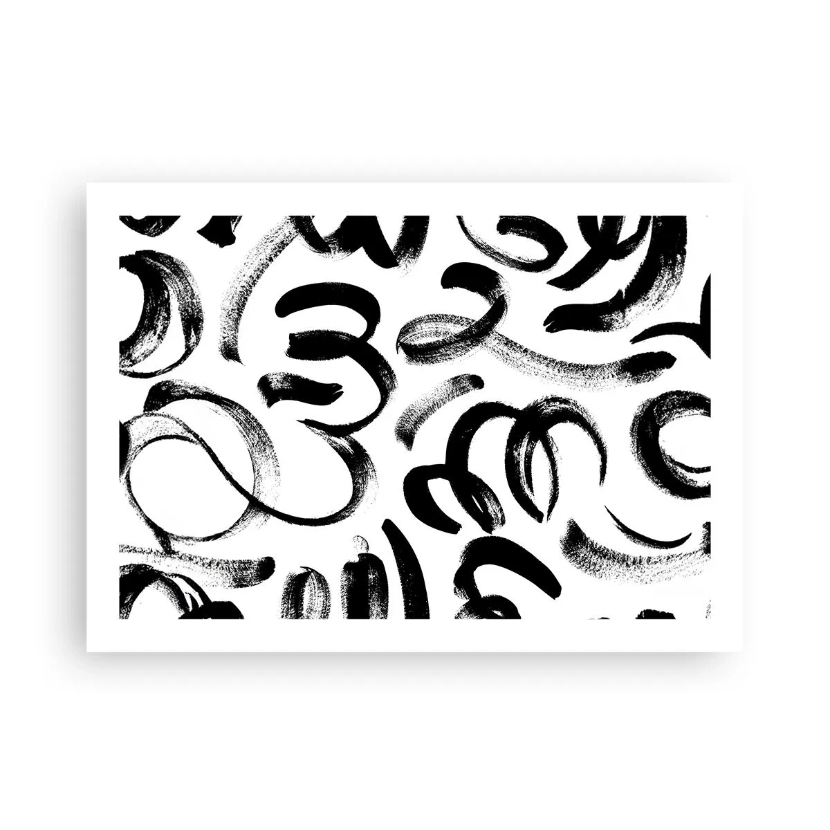Poster - Negru pe alb - 70x50 cm