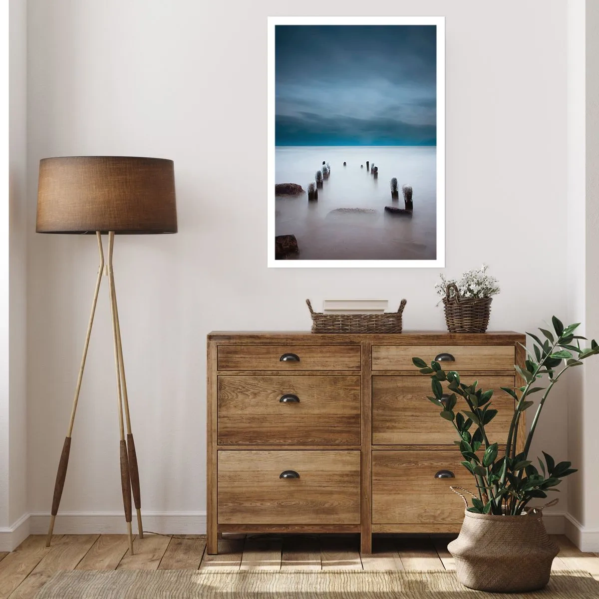 Poster - Un lac în ceața calmă - 30x40 cm