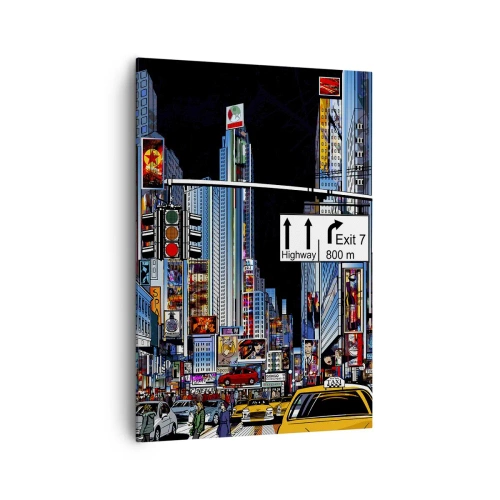 Tablou pe pânză - O noapte mare și comică - 70x100 cm