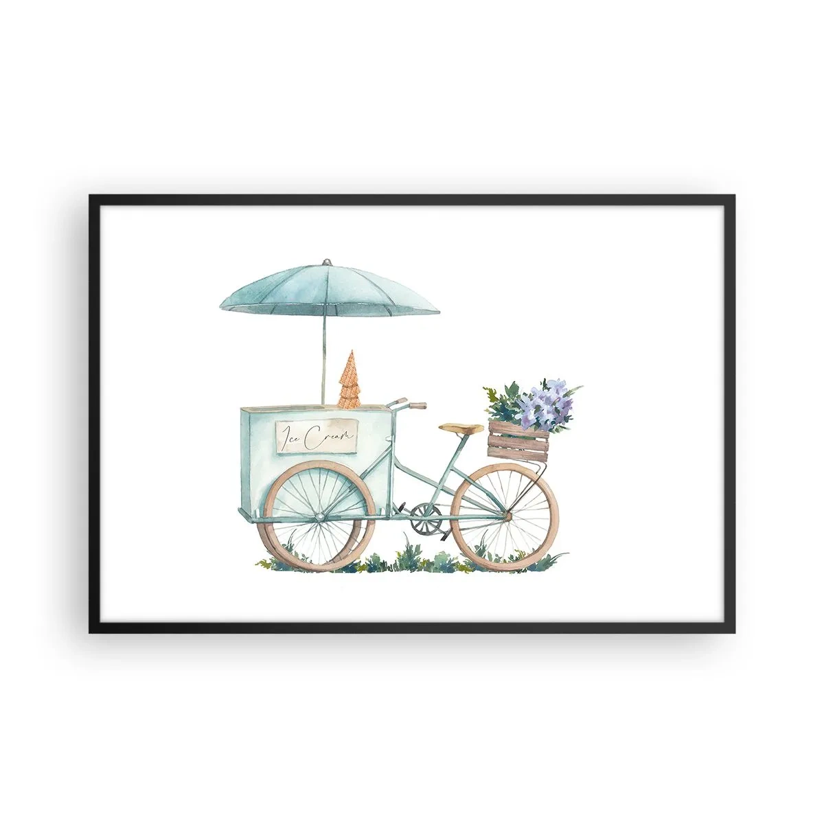 Poster în ramă neagră - O dulce amintire de vară - 91x61 cm