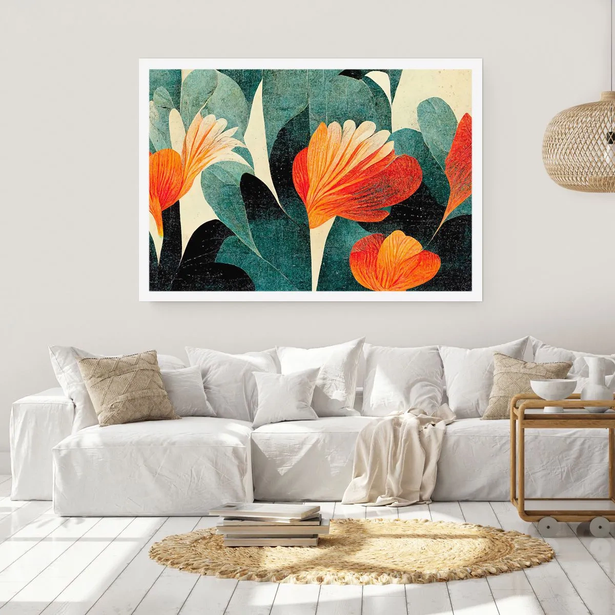 Poster - Căldura de la tropice și răcoarea verdeței - 50x40 cm