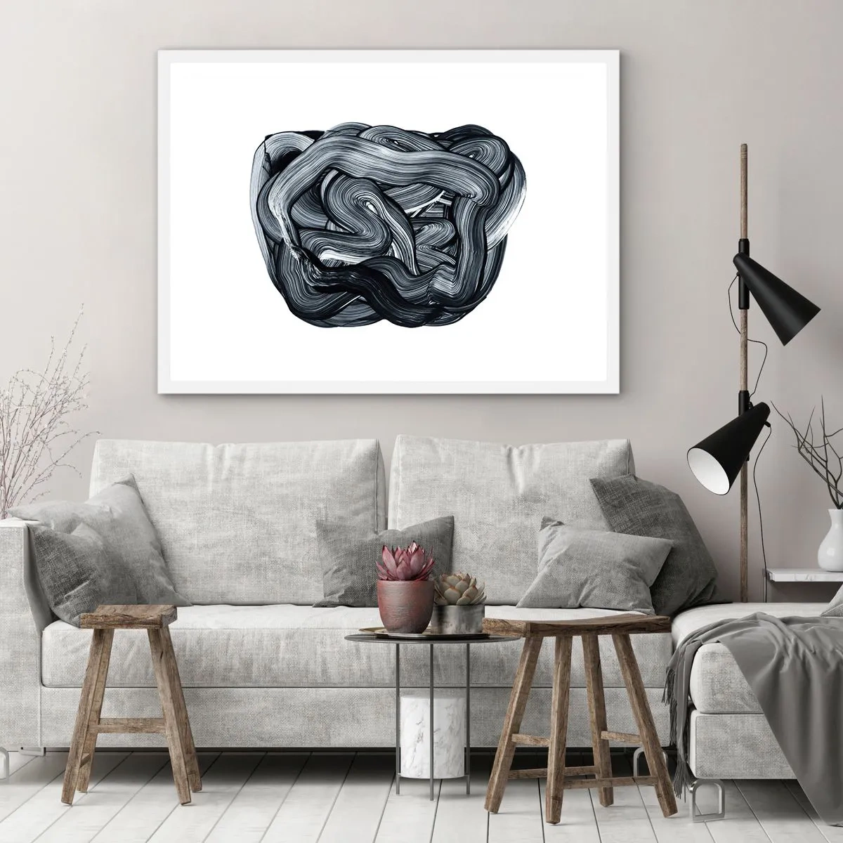 Poster în ramă albă - Nu este atât de simplu - 100x70 cm