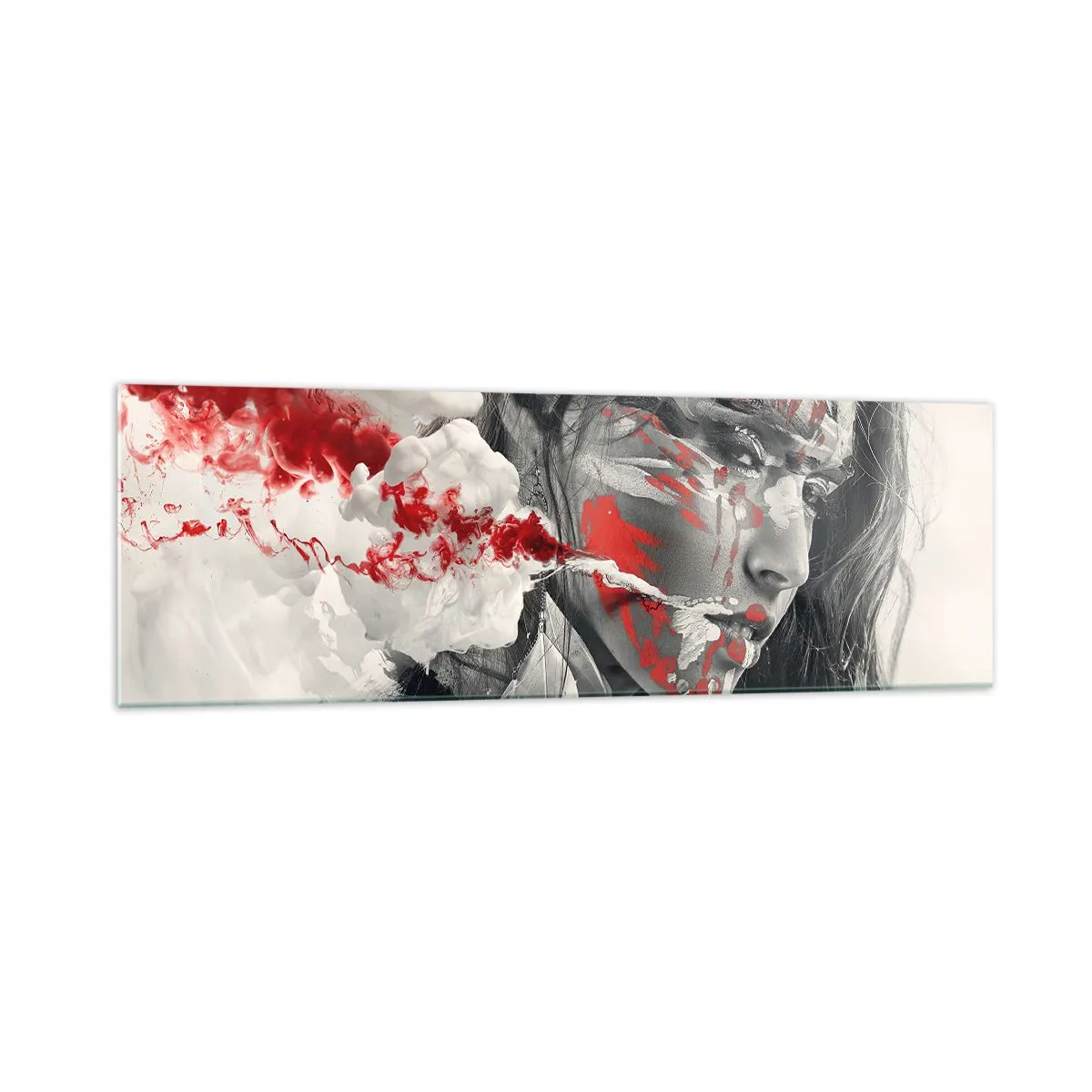 Tablou pe sticlă - În aburul absurdului - 160x50 cm