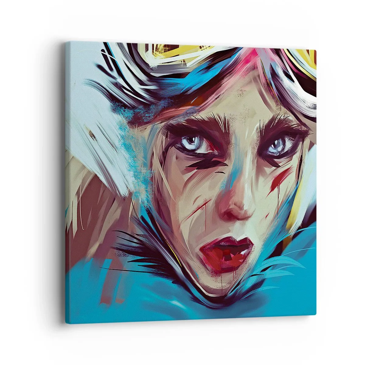 Tablou pe pânză - Războinica de drum - 40x40 cm