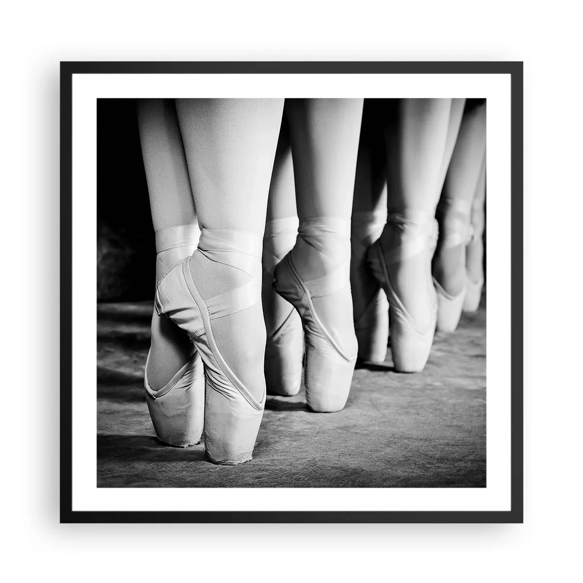 Poster în ramă neagră - Împreună, elegant - 60x60 cm