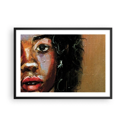 Poster în ramă neagră - Negru și strălucire - 70x50 cm
