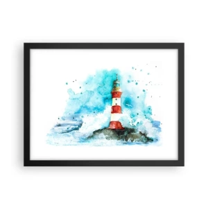 Poster în ramă neagră - Unitatea forțelor naturii - 40x30 cm