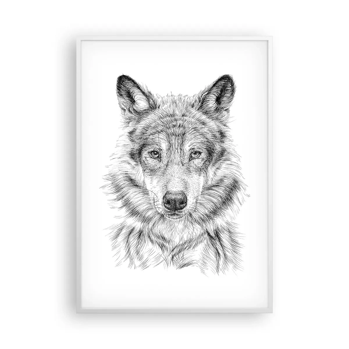 Poster în ramă albă - Un lider înnăscut - 70x100 cm