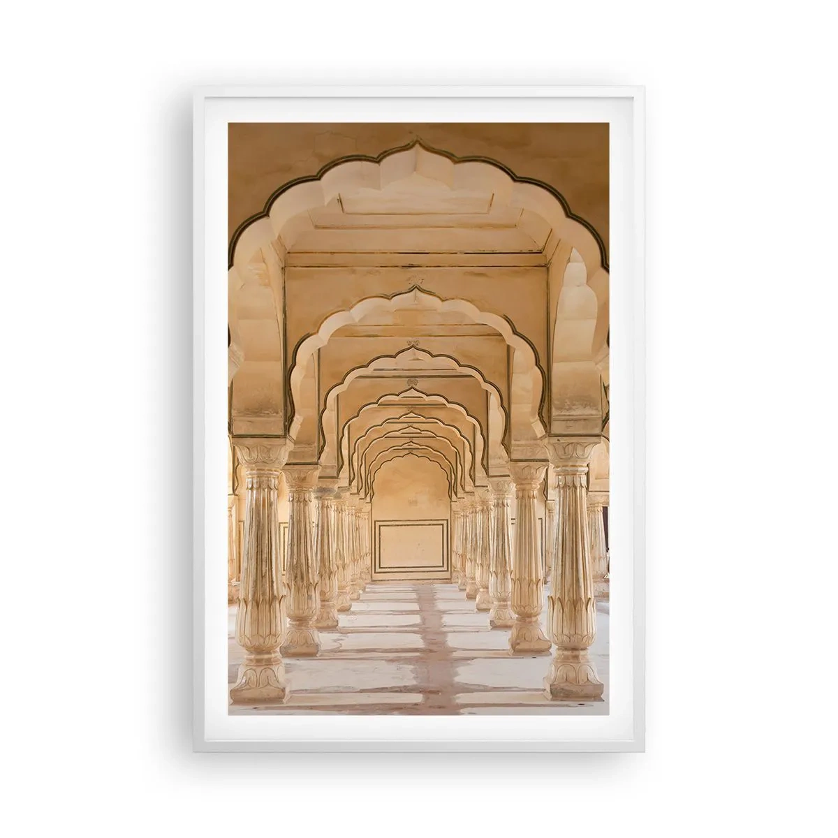 Poster în ramă albă - În palatul Maharajahului - 61x91 cm