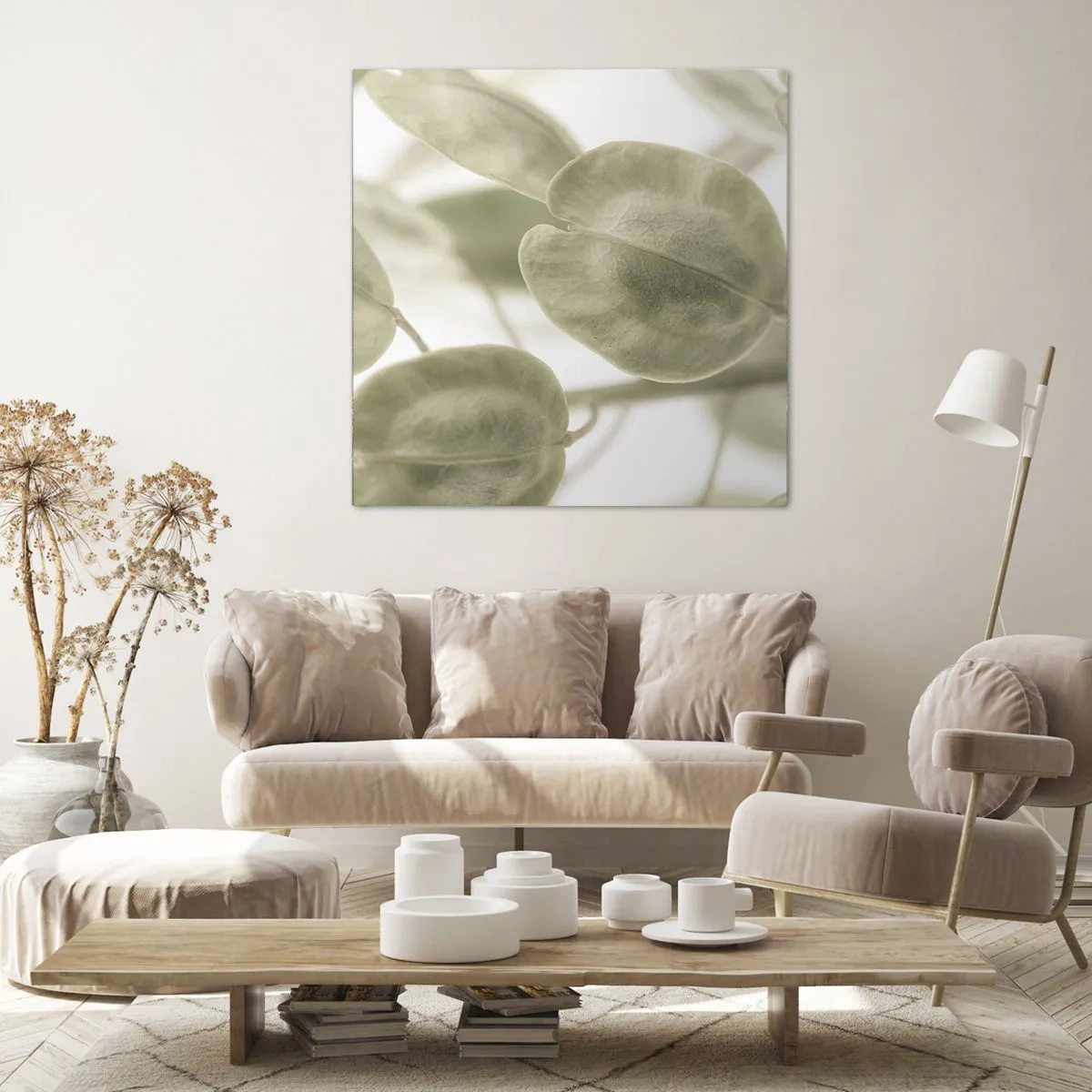 Tablou pe pânză - La început au fost frunzele... - 60x60 cm