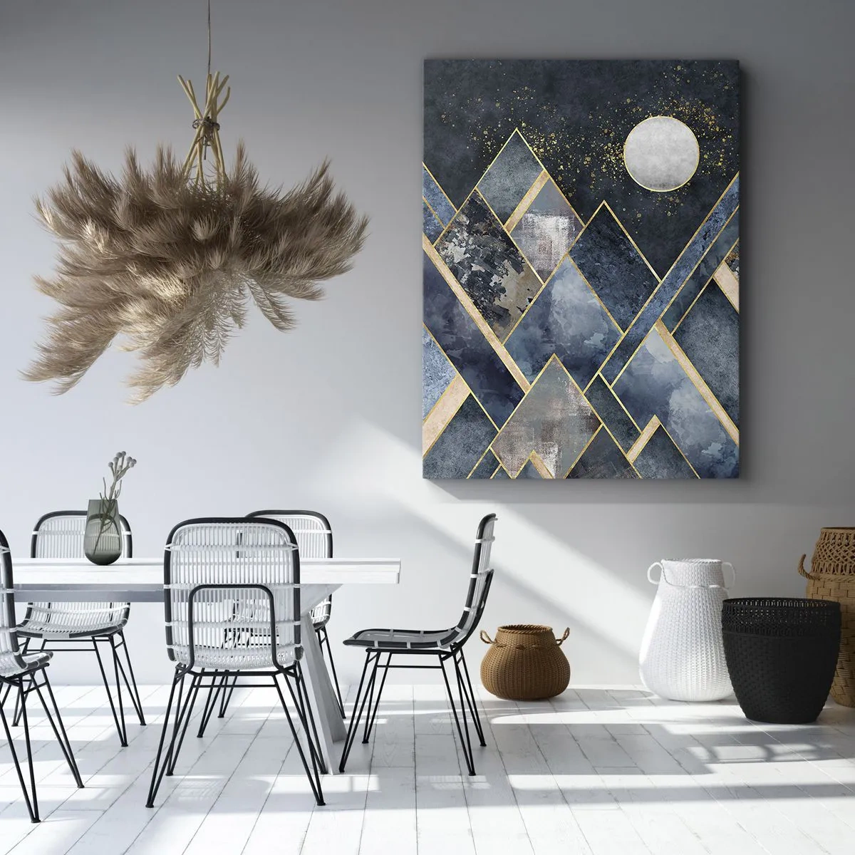 Tablou pe pânză Canvas - Peisaj geometric - 80x120 cm