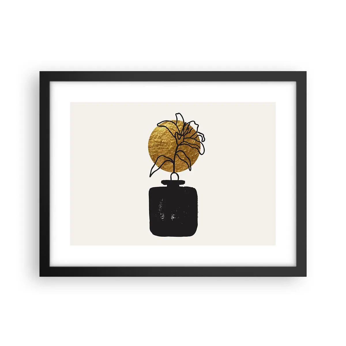 Poster în ramă neagră - Cât cântărește aurul? - 40x30 cm