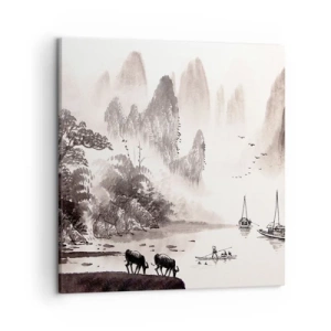 Tablou pe pânză - Viața exotică de zi cu zi a Estului - 50x50 cm