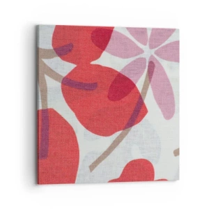 Tablou pe pânză - Aranjament floral în roz - 70x70 cm