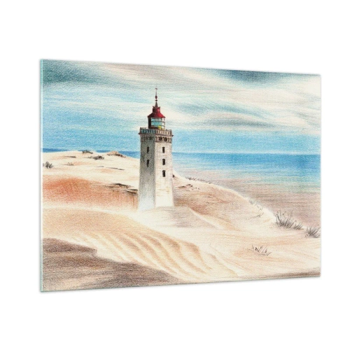 Tablou pe sticlă - Privind mereu marea - 100x70 cm