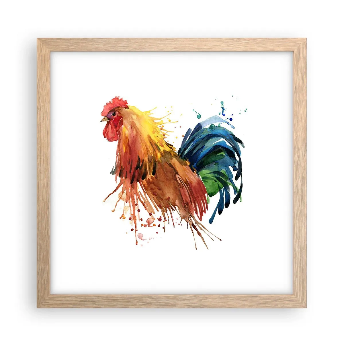 Poster în ramă de stejar deschis - Haina regală, mândria regală - 30x30 cm